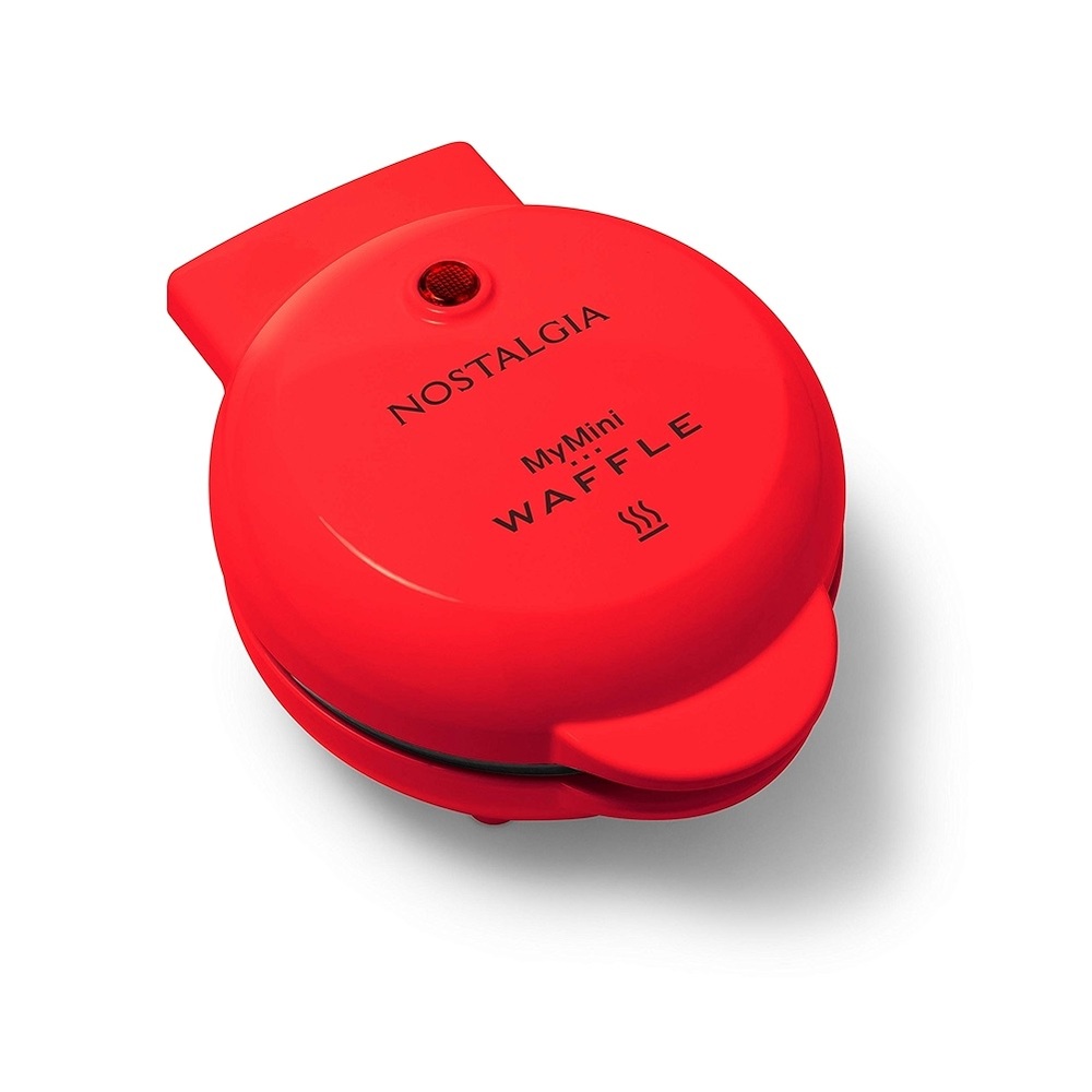 Nostalgia MyMini Bright Red Waffle Maker